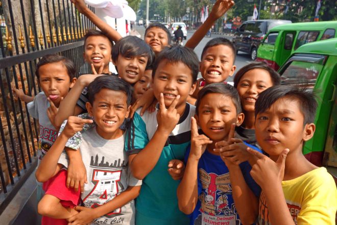 Boys in Bogor, Java, Indonesia