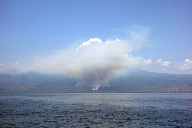 Burning on Sumbawa in October 2016